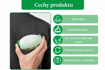 LintBall Pro™ – Wielorazowy Żelowy Wałek do Ubrań | Błyskawicznie Usuwa Sierść Zwierząt, Kurz i Okruszki