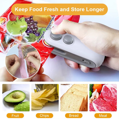 CleanSwipe™ | 2-in-1 Foil Sealer – seal any package in 1 second